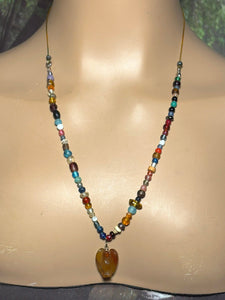Charming Personal POWER BAND-IT Multi Color Glass Beads & Gemstone Angel