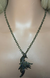 Charming Personal POWER BAND-IT Bronze Chain Ascending Phoenix