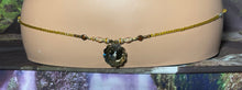 Load image into Gallery viewer, Bead Bling POWER BAND-IT Gold Tone Crystals &amp; Ornate Beads Scalloped Mystic Mirror