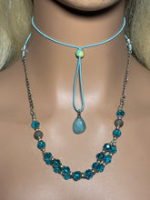 Load image into Gallery viewer, Precious Gemstone POWER BAND-IT Real Silver Turquoise Crystals