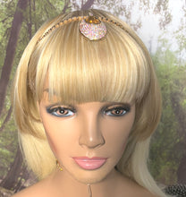 Load image into Gallery viewer, Precious Bling POWER BAND-IT Gold Filled Rainbow Crystal Amulet Electroplated Gold Ornate Chain