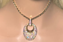 Load image into Gallery viewer, Precious Bling POWER BAND-IT Gold Filled Rainbow Crystal Amulet Electroplated Gold Ornate Chain