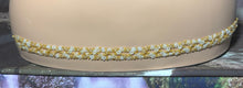 Load image into Gallery viewer, Personal POWER BAND-IT Gold &amp; Clear Woven Seed Bead Flower Power