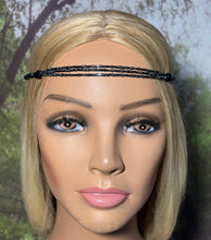 Load image into Gallery viewer, Personal Bling POWER BAND-IT Basic Black Double Beaded Bling