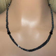Load image into Gallery viewer, Personal Bling POWER BAND-IT Basic Black Double Beaded Bling