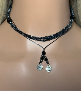 Personal Bling POWER BAND-IT Basic Black Double Beaded Bling