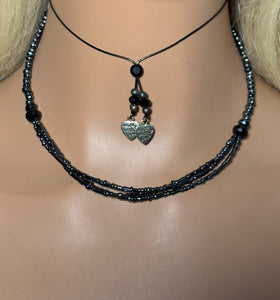 Personal Bling POWER BAND-IT Basic Black Double Beaded Bling