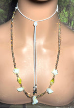 Load image into Gallery viewer, Personal POWER BAND-IT Ivory/Gold Sculpted Glass Bead Array Abstract