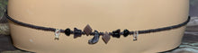 Load image into Gallery viewer, Personal POWER BAND-IT Shades of Brown Sculpted Glass Bead Array Moon/Butterflies