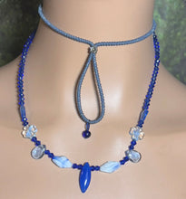 Load image into Gallery viewer, Personal POWER BAND-IT Shades of Blue Sculpted Glass Bead Array
