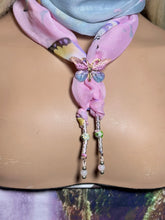 Load image into Gallery viewer, SCARF BAND-IT Exclusive Edition Pink/Blue/Gray Butterfly Theme Resin Butterfly