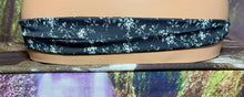 Load image into Gallery viewer, SCARF BAND-IT Exclusive Edition Black/White Floral Mother of Pearl &quot;LOVE AND PEACE&quot;