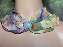 Load image into Gallery viewer, SCARF BAND-IT Exclusive Edition Multi Color Abstract Large Genuine Green Gemstone