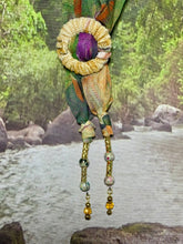 Load image into Gallery viewer, SCARF BAND-IT Exclusive Edition Multi Color Abstract Large Genuine Green Gemstone