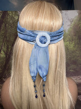Load image into Gallery viewer, SCARF BAND-IT Exclusive Edition Blue Floral Theme Natural Scenic Holographic Stone/Shell