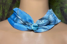 Load image into Gallery viewer, SCARF BAND-IT Exclusive Edition Blue Floral Theme Natural Scenic Holographic Stone/Shell