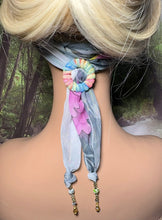 Load image into Gallery viewer, SCARF BAND-IT Exclusive Edition Multi Color Floral Theme Mother of Pearl &quot;Flower Beauty&quot;