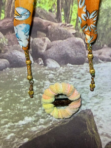 SCARF BAND-IT Exclusive Edition Bright Shades Abstract Theme Genuine Gemstone