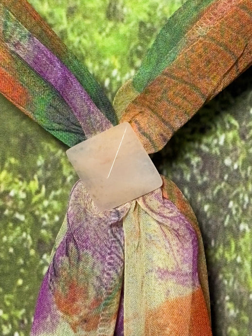 SCARF BAND-IT Exclusive Edition Bright Shades Abstract Theme Genuine Gemstone