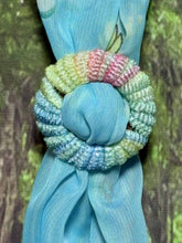 Load image into Gallery viewer, SCARF BAND-IT Exclusive Edition Blue Shades Butterfly Theme Genuine Gemstone