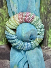Load image into Gallery viewer, SCARF BAND-IT Exclusive Edition Blue Shades Butterfly Theme Genuine Gemstone
