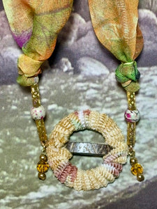 SCARF BAND-IT Exclusive Edition Sunny Shades Abstract Theme Genuine Gemstone
