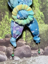 Load image into Gallery viewer, SCARF BAND-IT Exclusive Edition Subtle Green Shades Floral Bird Theme Resin Butterfly