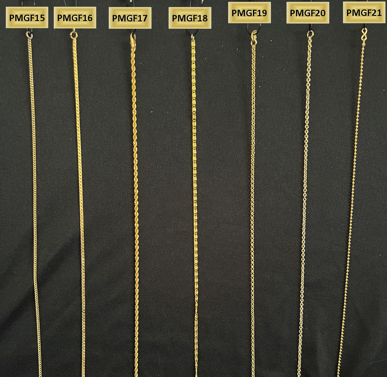 CHAINS PMGF19 Precious Metal Gold Filled 18